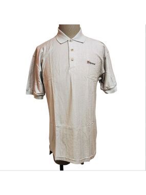Syncor Gray Cotton Polo Shirt Large